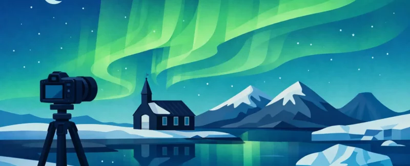 Northern Lights Photography Planning in Iceland