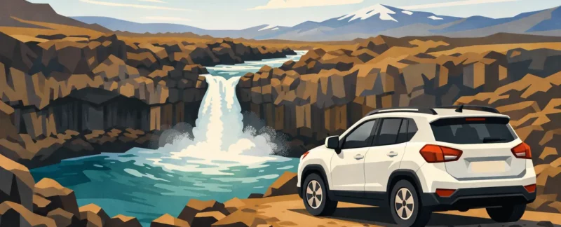 How to Reach Aldeyjarfoss Safely by Rental Car